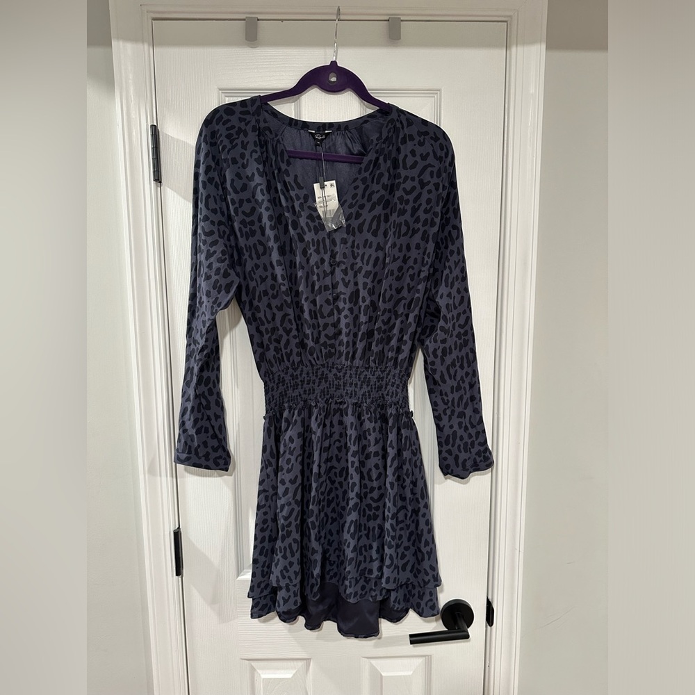 Rails Azure Leopard Dress